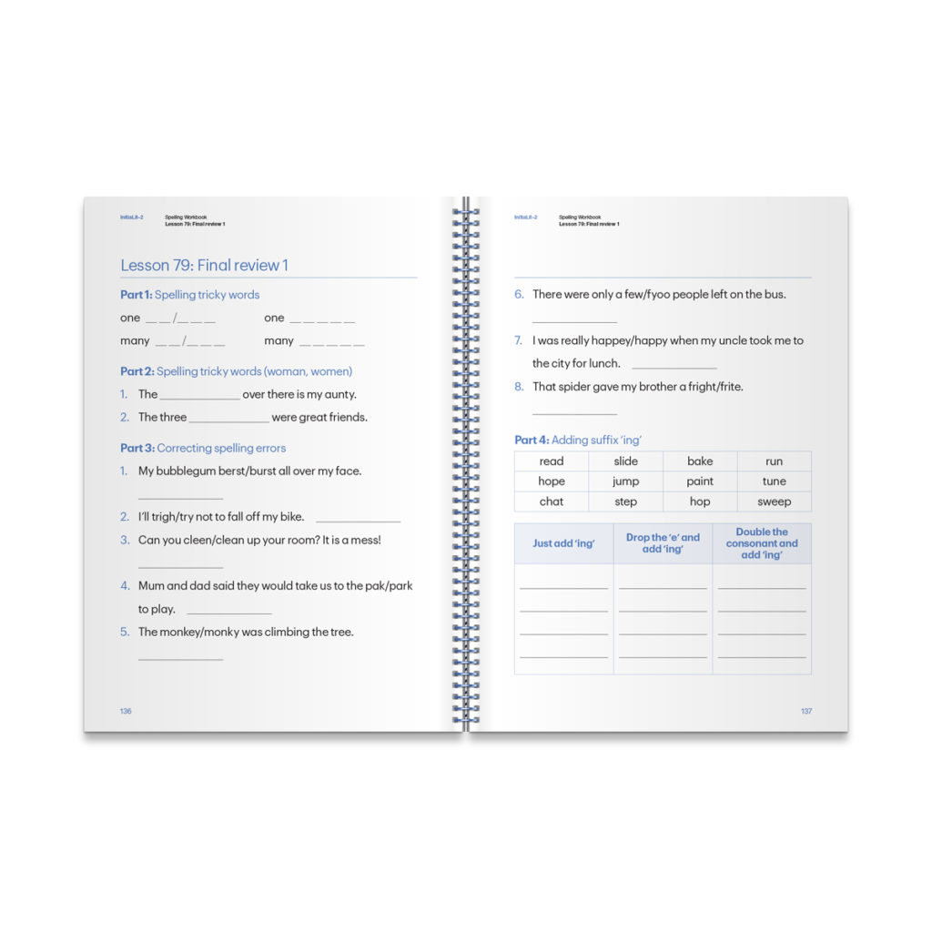 InitiaLit2 Spelling Workbooks (Pack) MultiLit